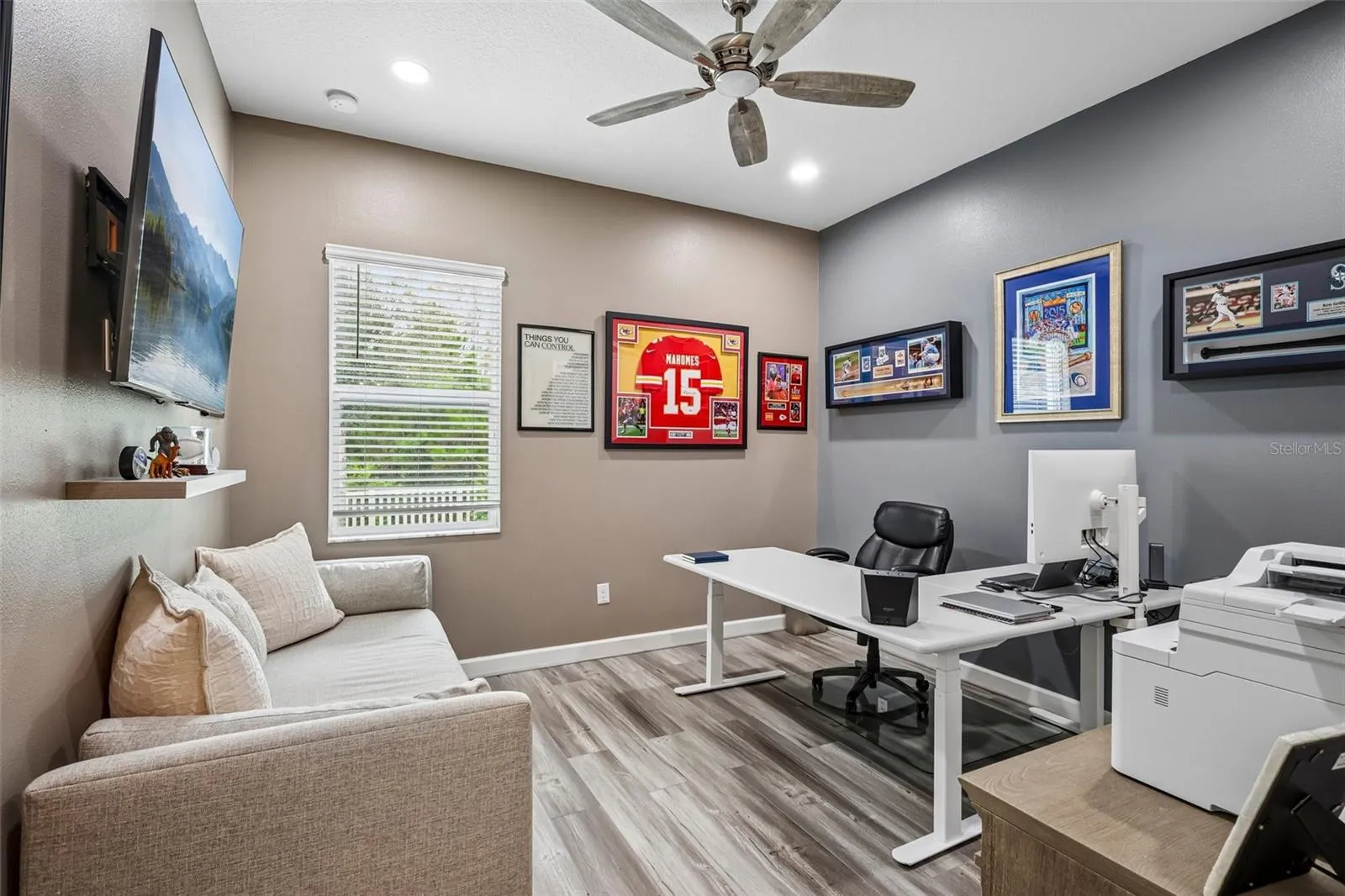 third bedroom currently being used as an office