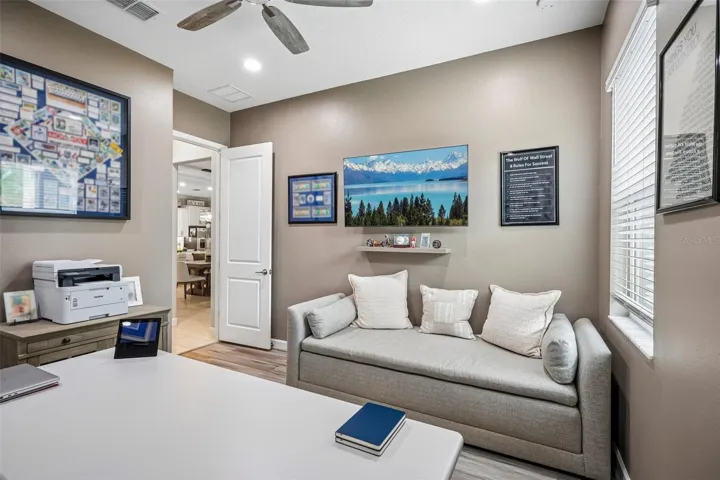 third bedroom currently being used as an office