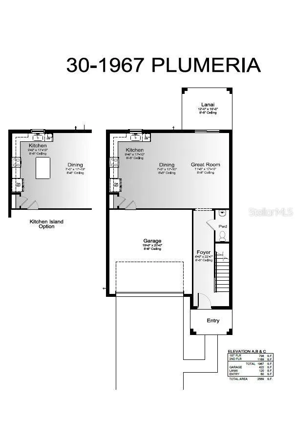Plumeria Floor Plan First Floor
