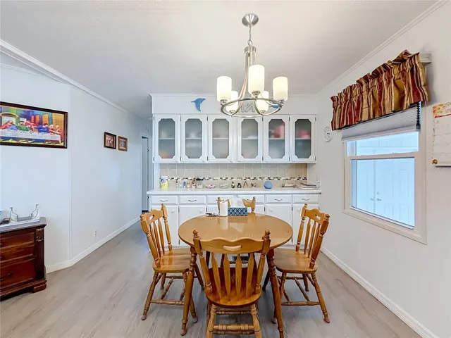 Dining room with China cabinet
