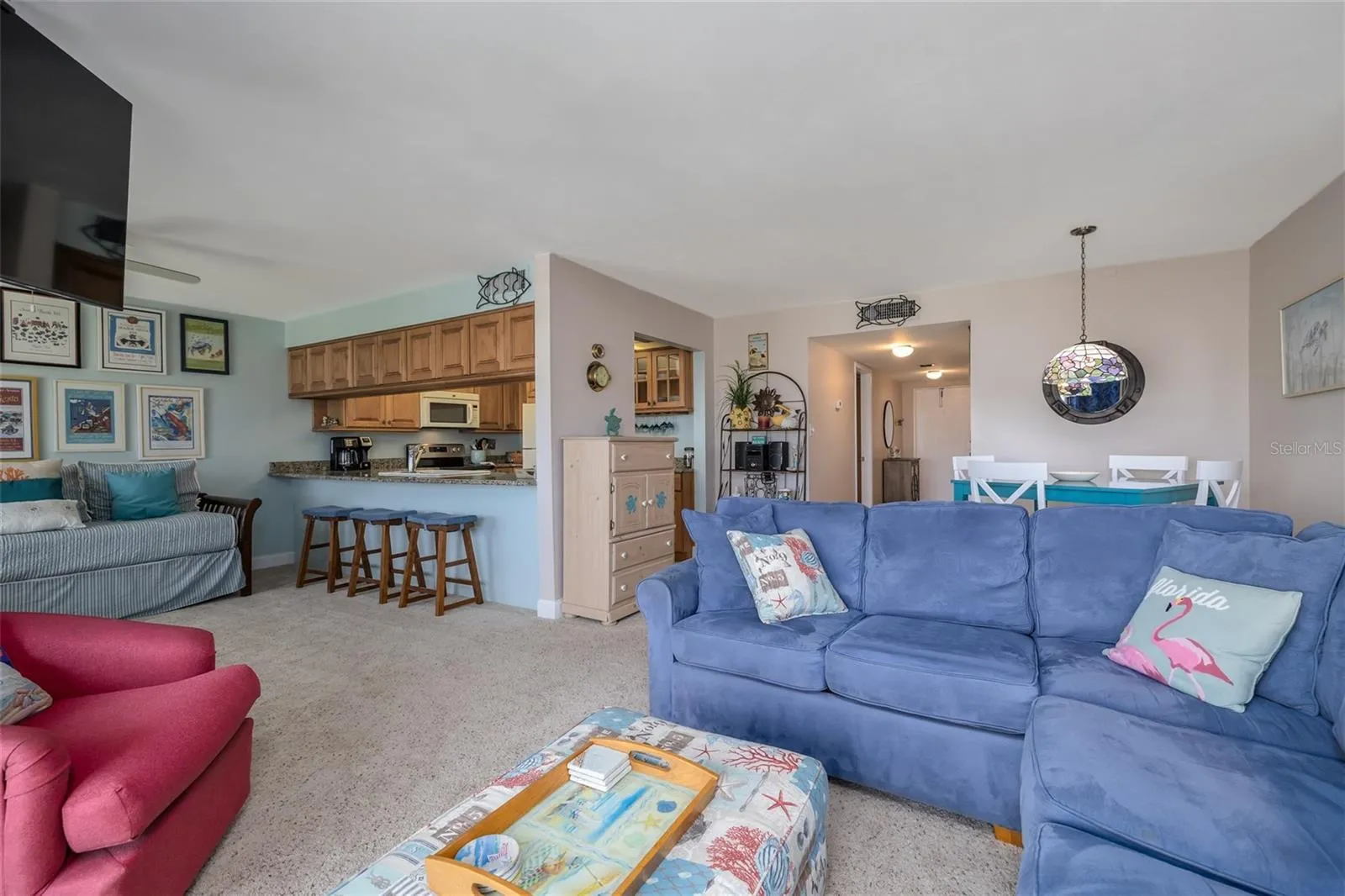 Living Room to Kitchen &amp; Dining Area
