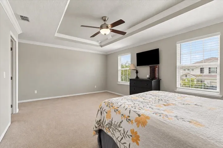 Master bedroom view from right corner next to master bath
