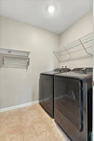 Upstairs laundry room