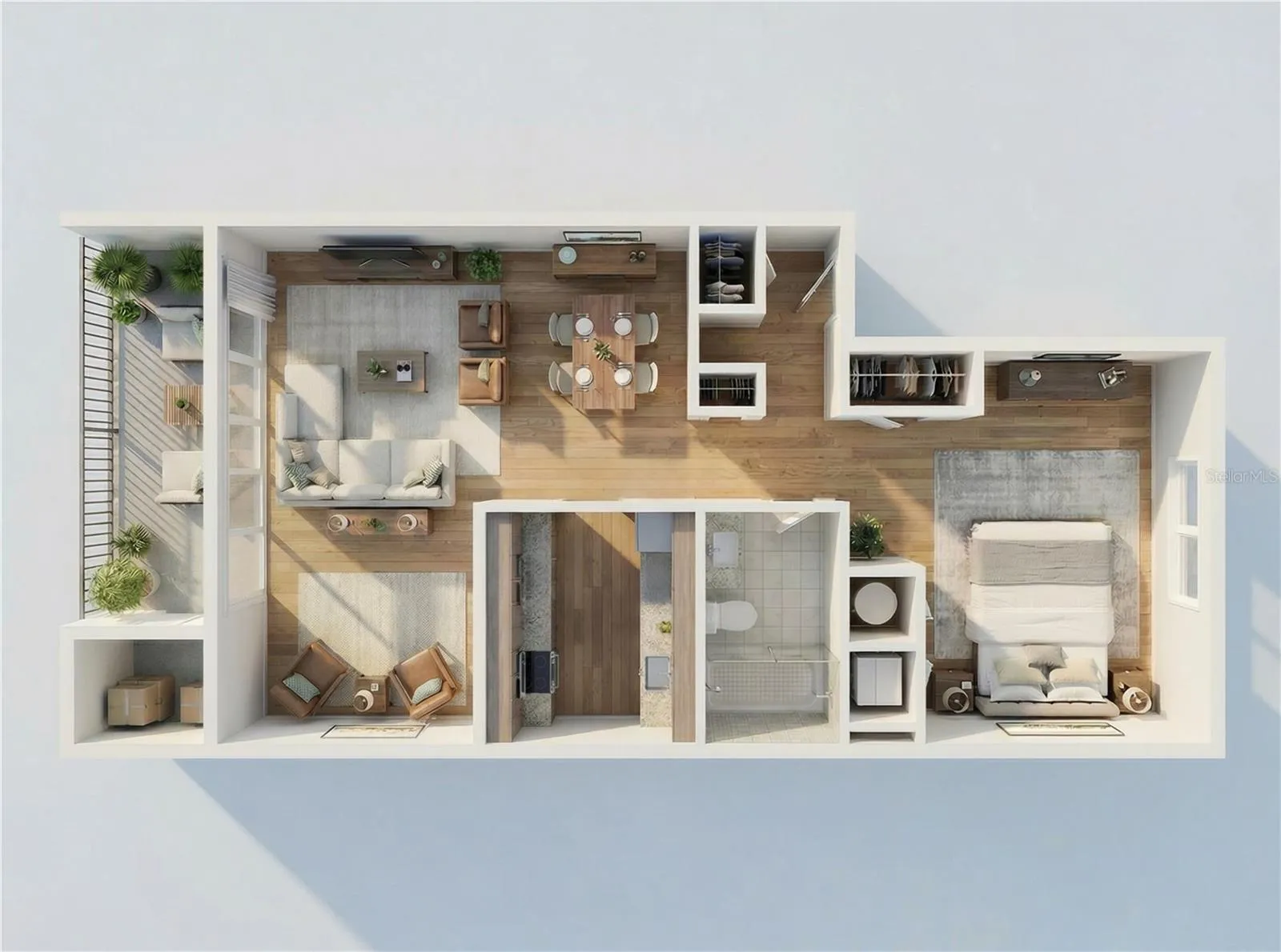 Disclaimer: This floor plan is not drawn to scale and is not intended to be a precise or realistic representation. It is provided solely to illustrate the general layout of the home and does not depict detailed measurements or specifications.