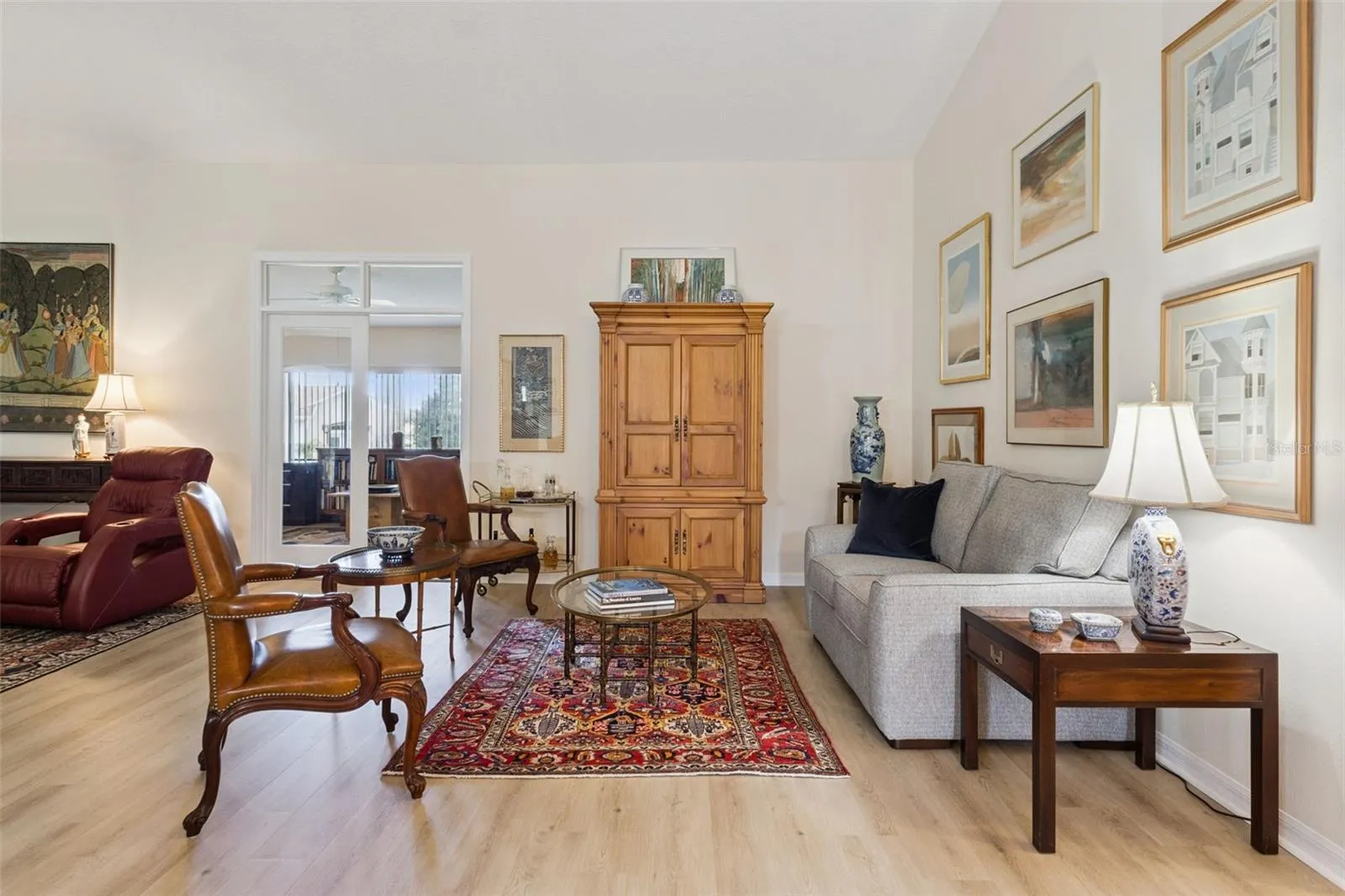 View of the LIVING ROOM FROM ENTRY