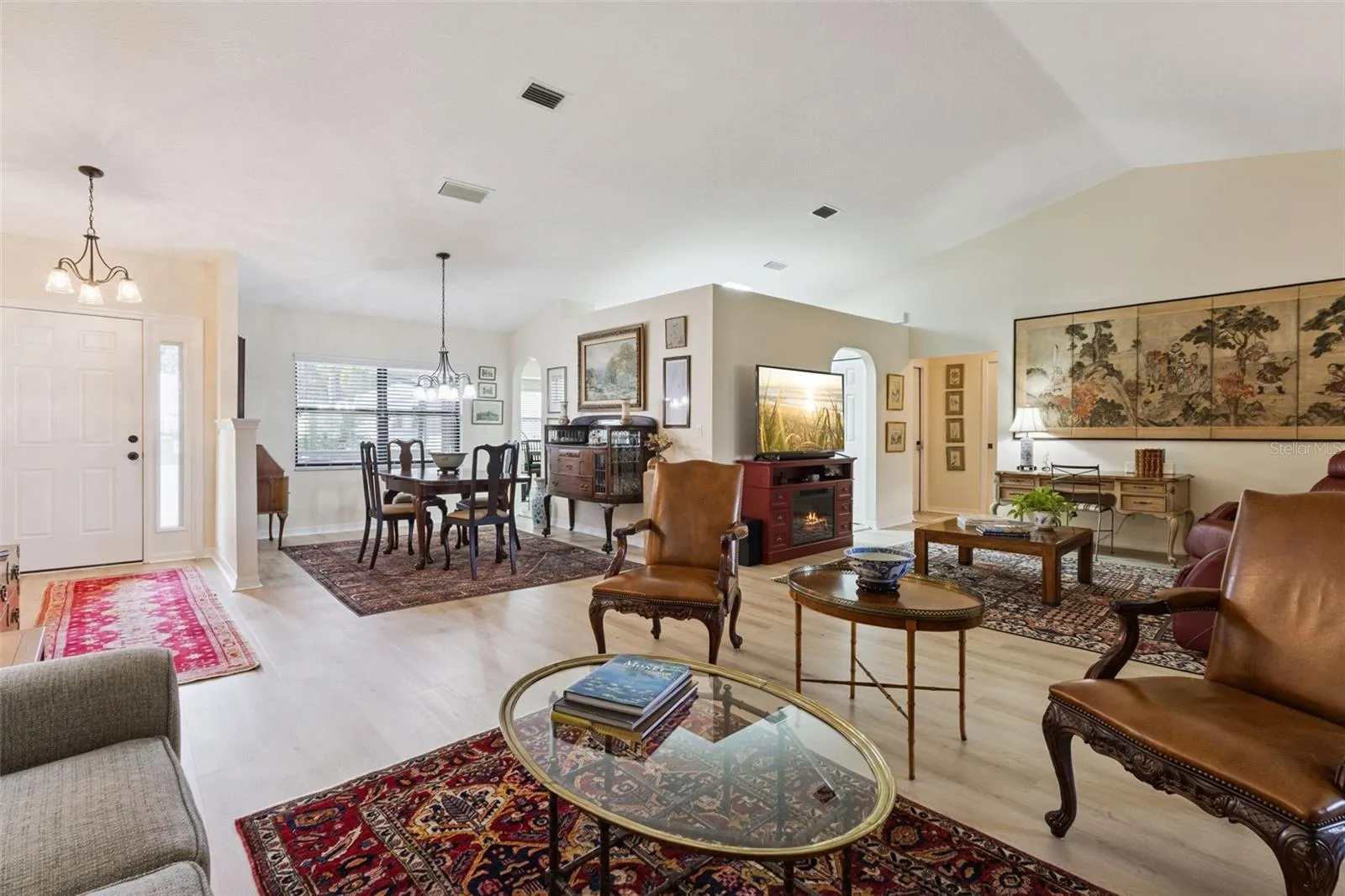 LIVING &amp; DINING AREAS looking toward kitchen