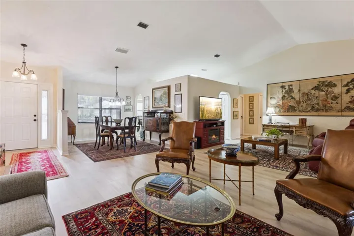 LIVING &amp; DINING AREAS looking toward kitchen