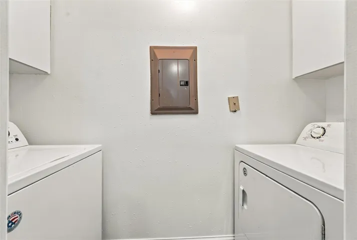 The laundry closet by the kitchen