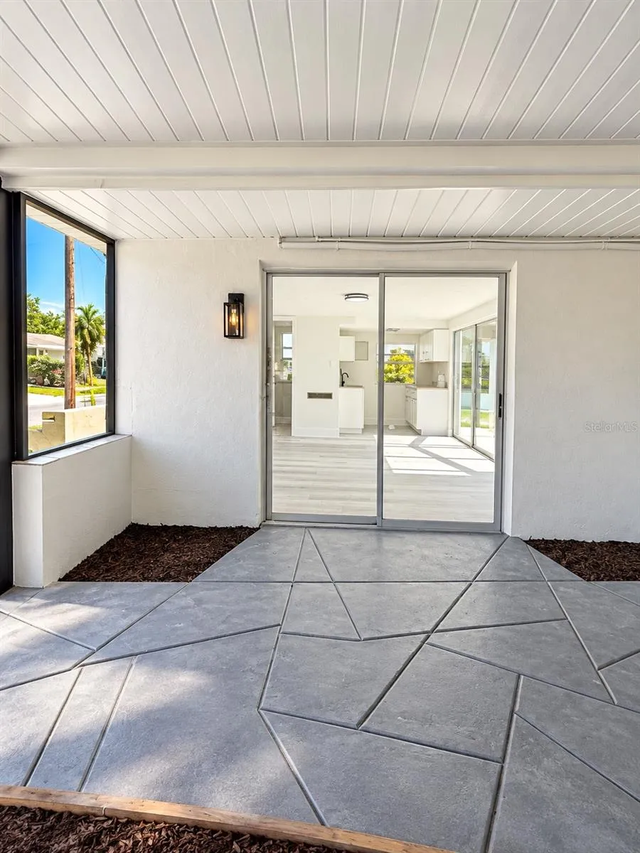 Side entrance