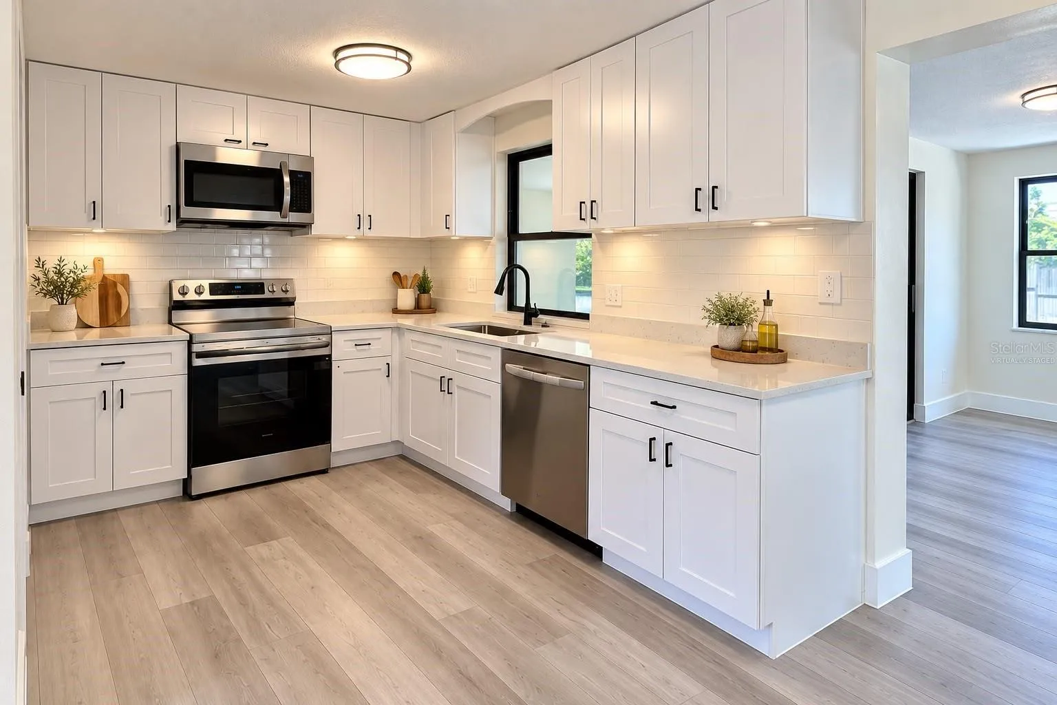 Kitchen Virtually Staged