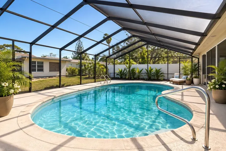 Pool Virtually Staged