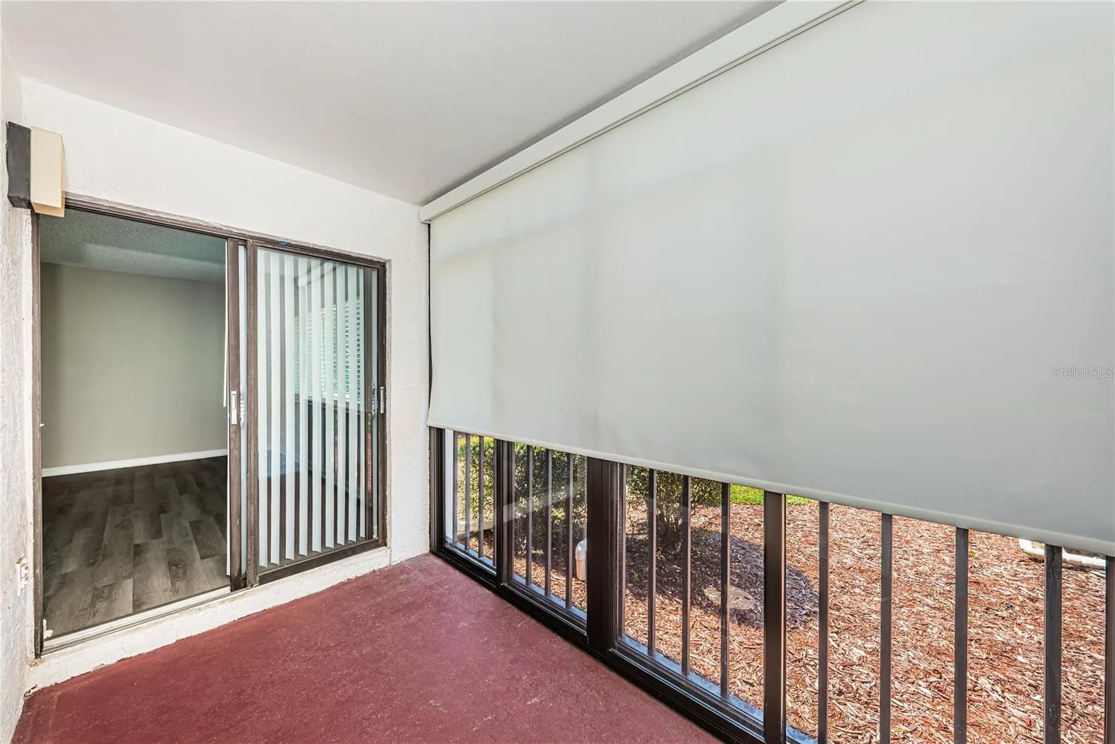 Patio off living room and guest bedroom