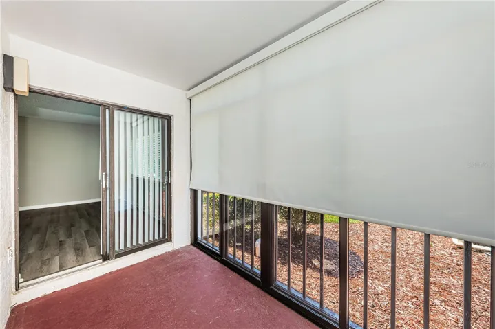 Patio off living room and guest bedroom