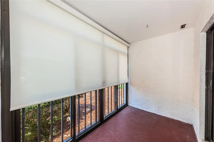 Patio off living room and guest bedroom