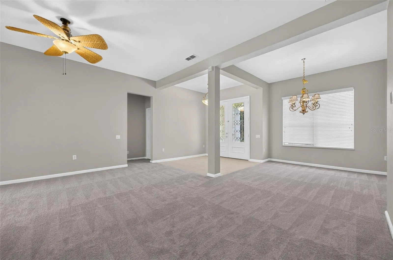 Foyer, Living Room &amp; Dining Room