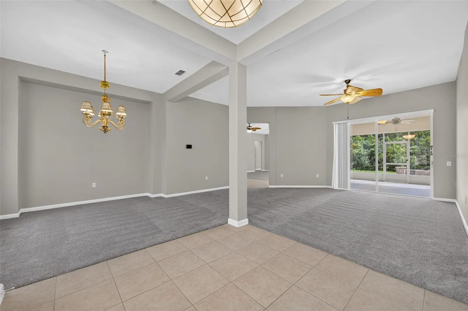 Foyer, Living Room &amp; Dining Room