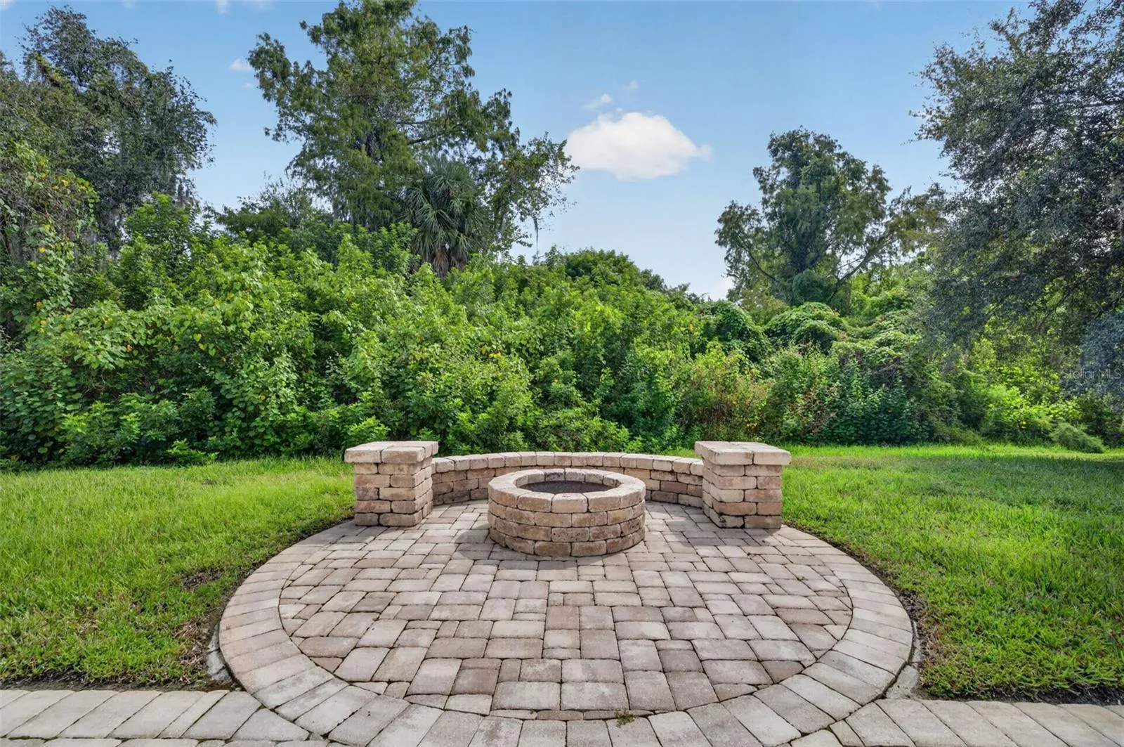Paver Patio with Fire Pit