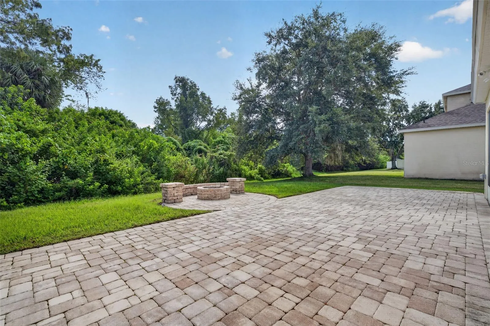 Paver Patio with Fire Pit