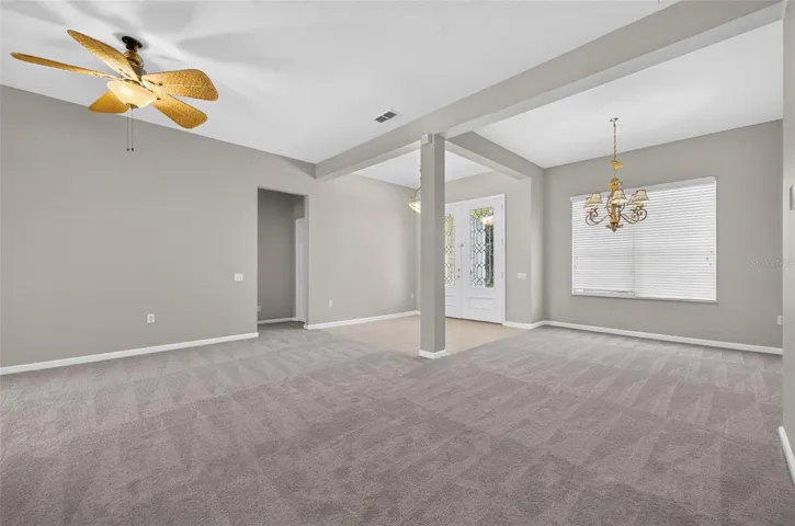 Foyer, Living Room &amp; Dining Room