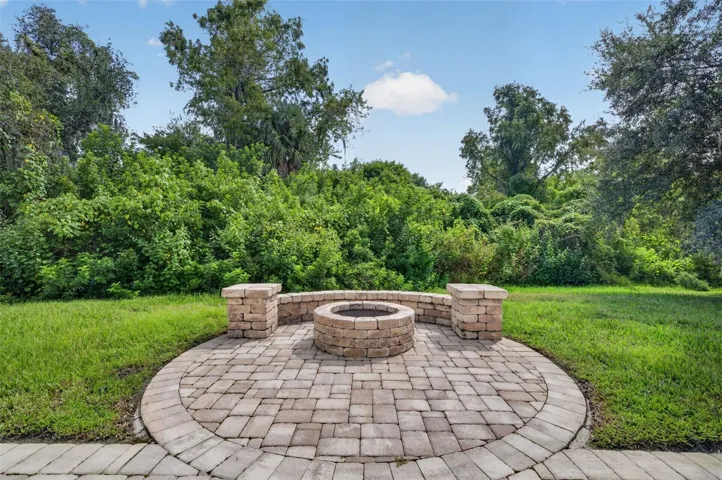 Paver Patio with Fire Pit