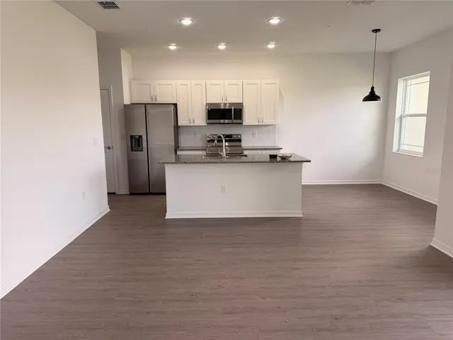 Open Concept living area/kitchen