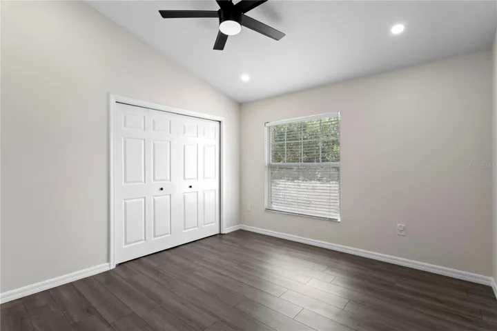 All bedrooms feature ample closet storage.