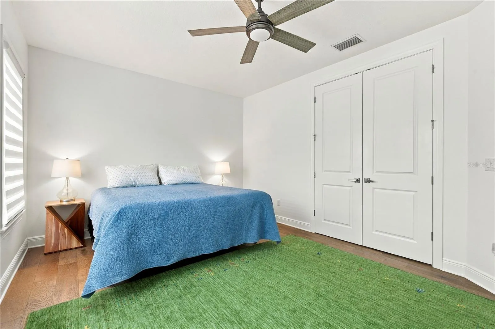 Guest room with large closet