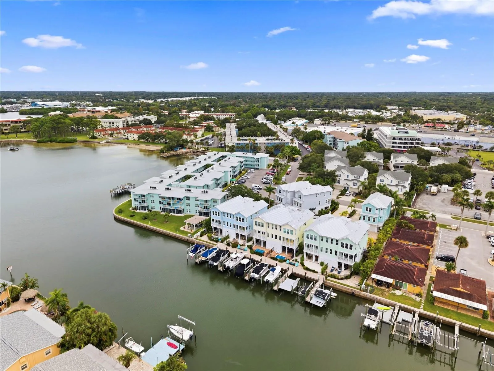 aerial view of the neighborhood