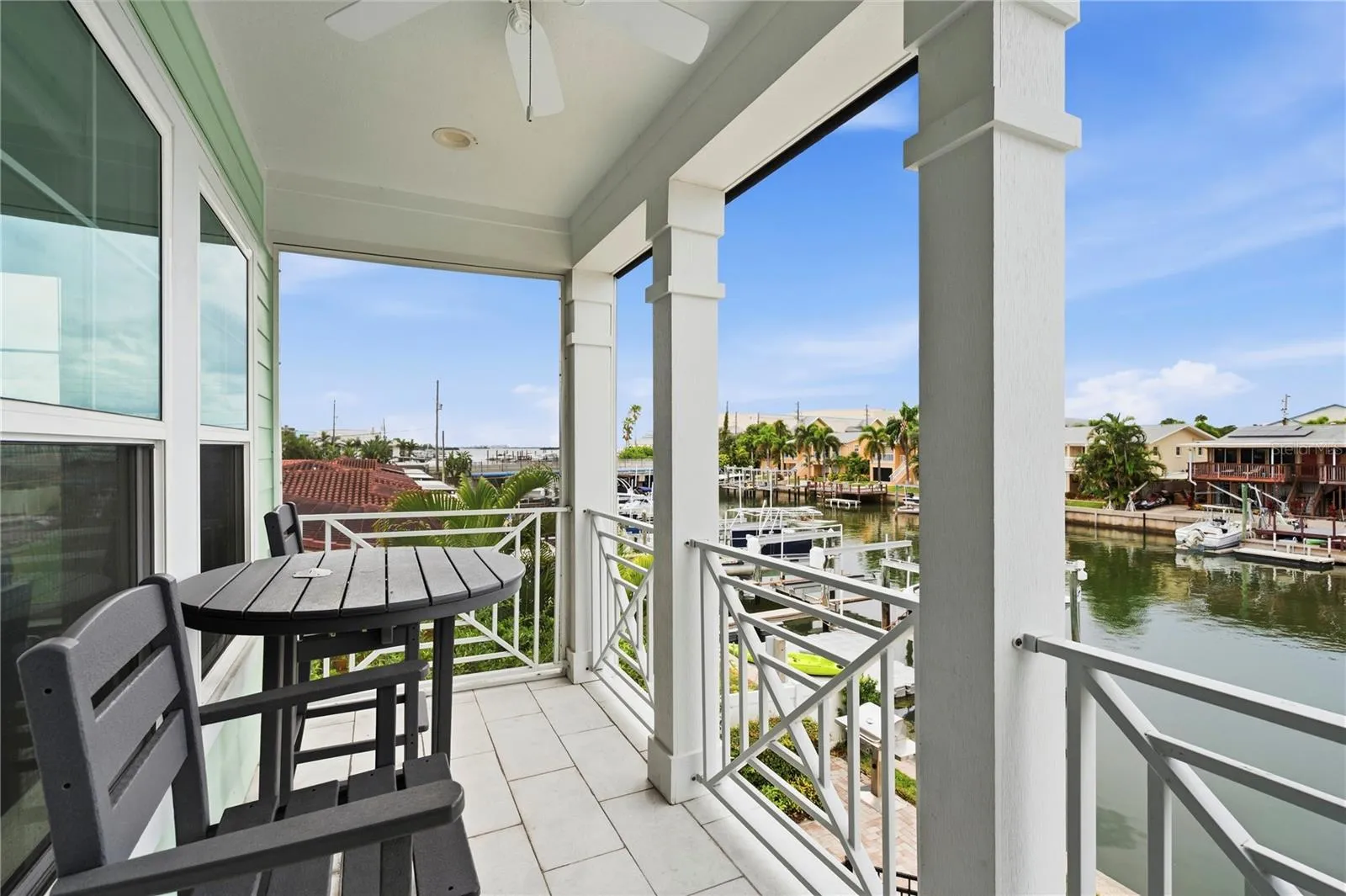 upstairs balcony