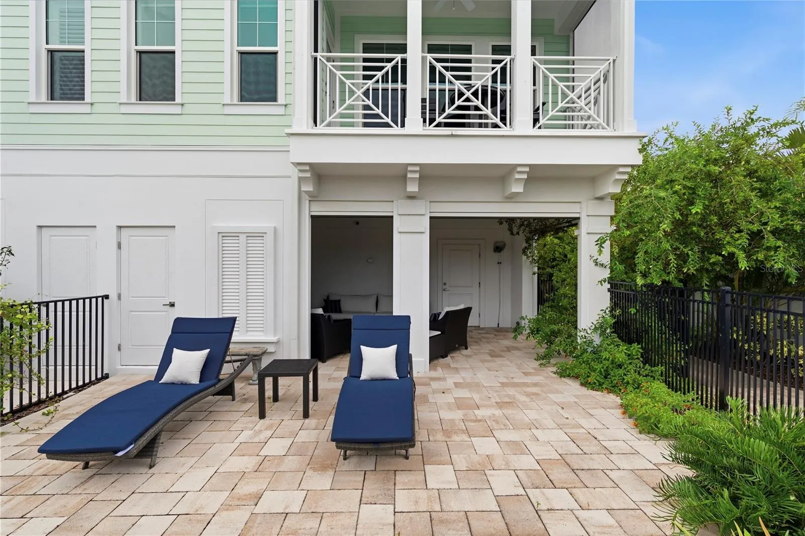 paver patio out back
