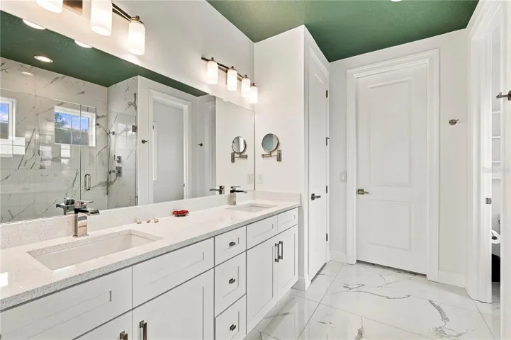 master bathroom dual sinks