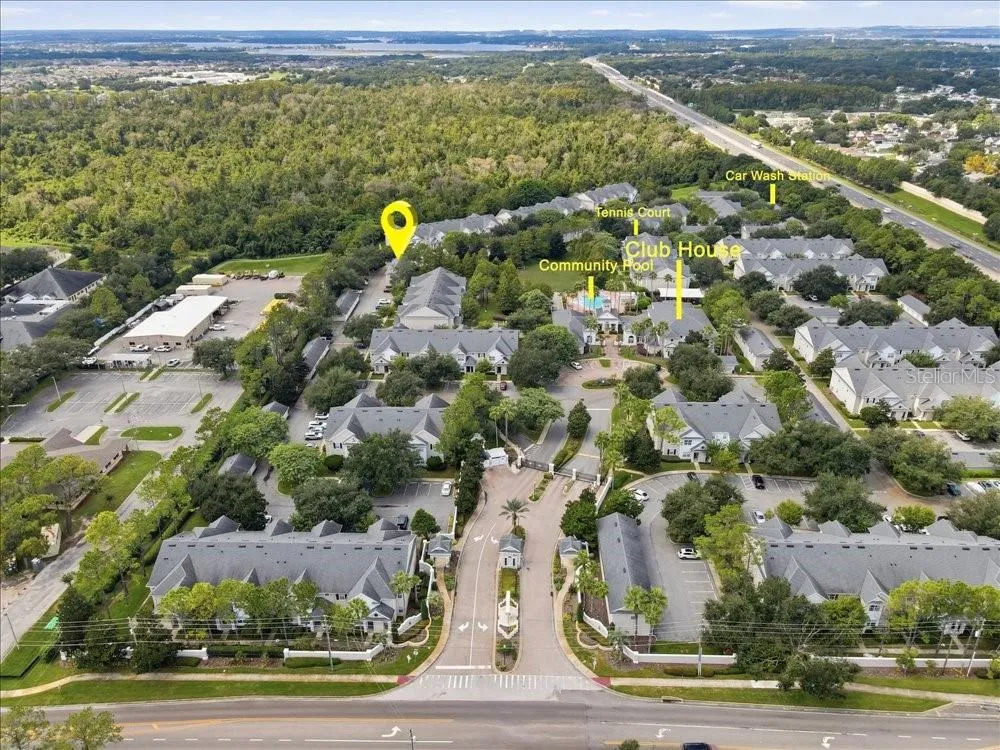 Far Aerial with Markers