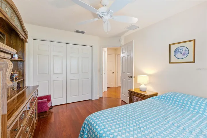 Bedroom two with built-in closet.