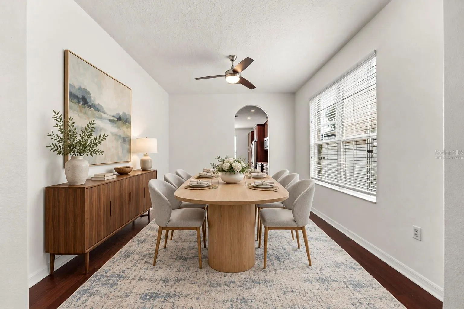 Virtually Staged Dining Room