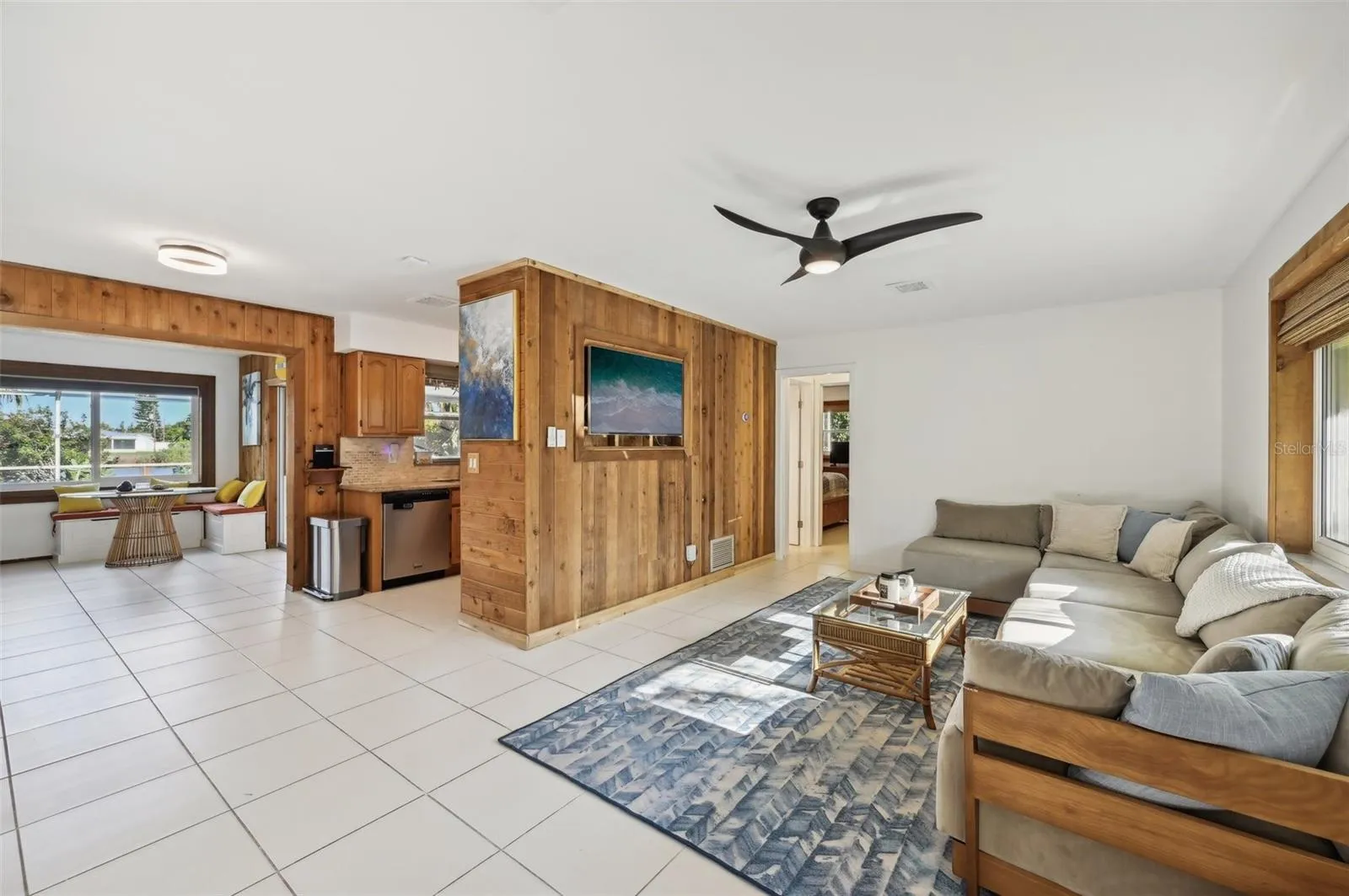 Large bright and open living area