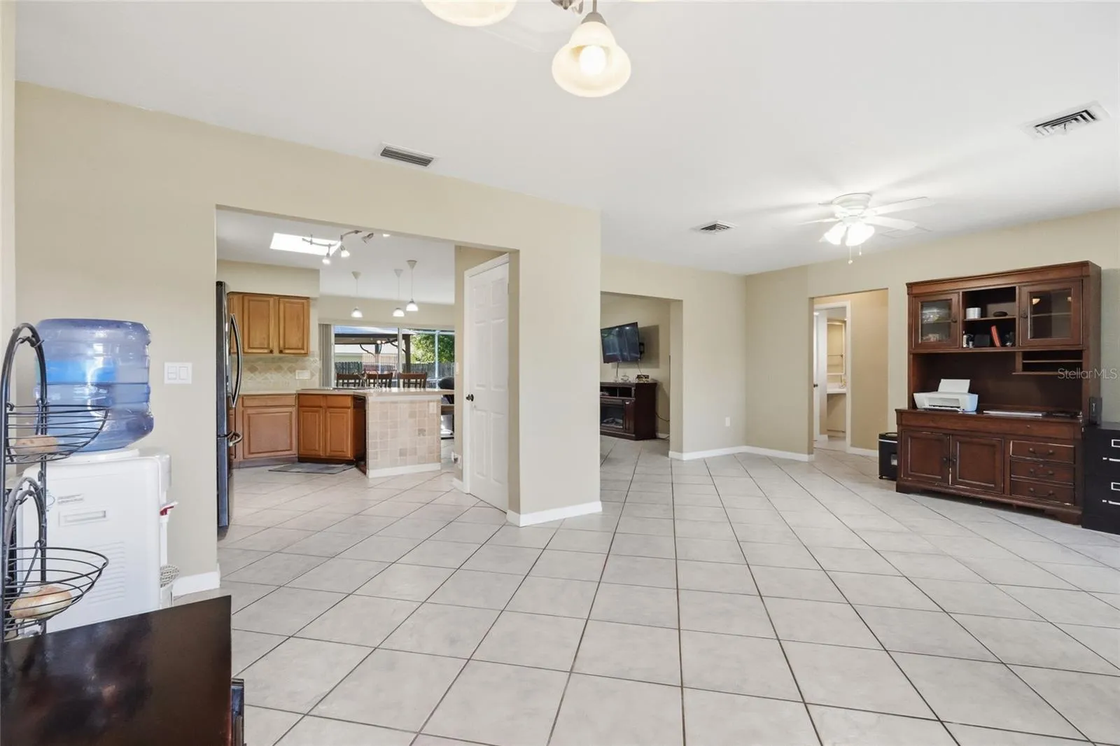 Flex space could be used for dining space, living space or office space
