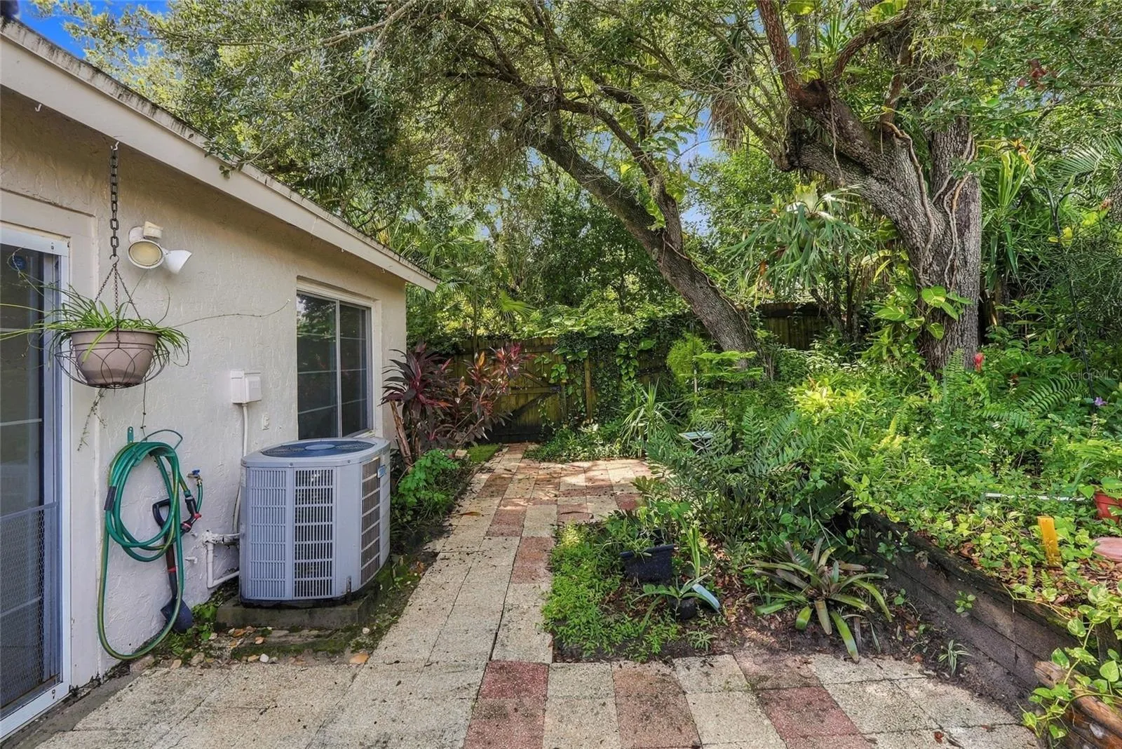 Terraced backyard