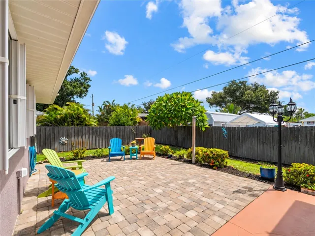 Fenced yard