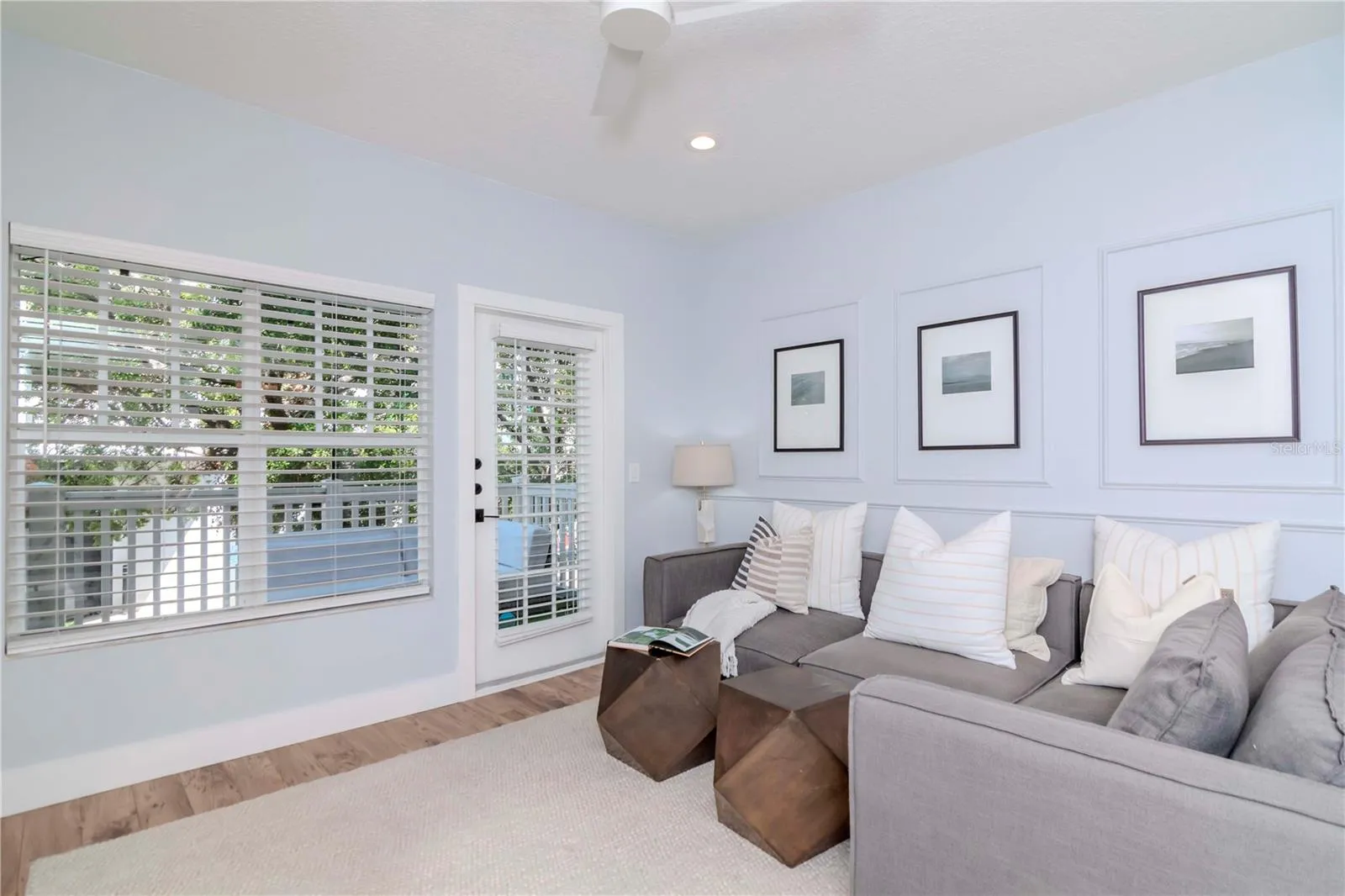 Living Room Opens to One of Three Private, Outdoor Patios