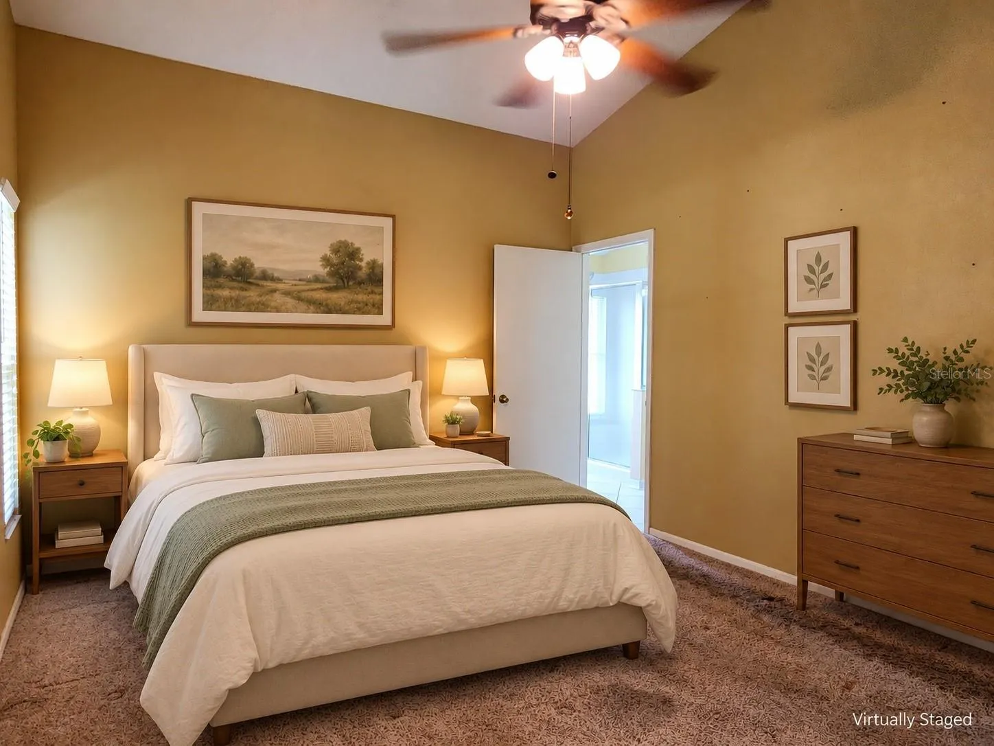 Staged Primary Bedroom