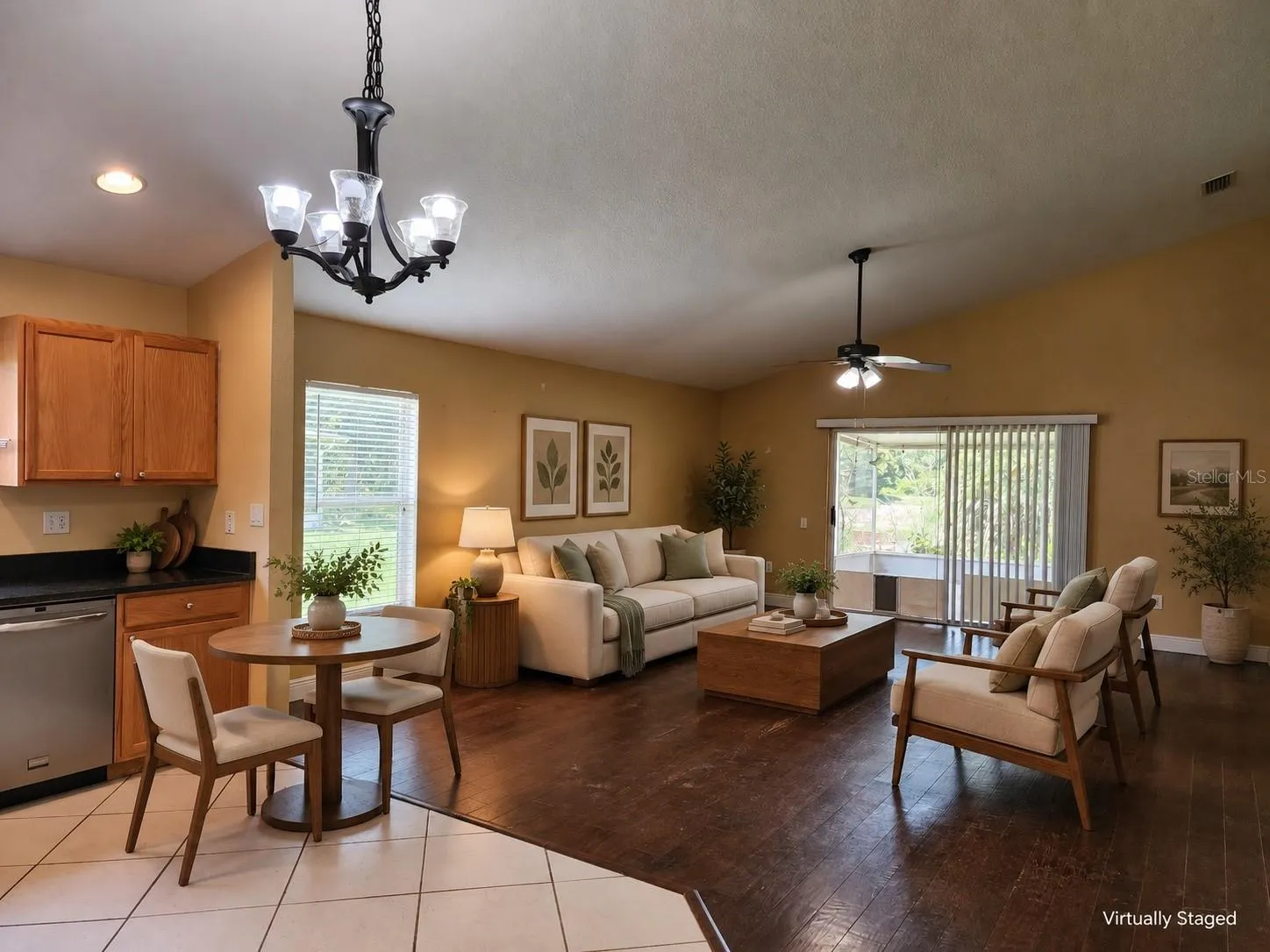 Staged Living/Dining Area