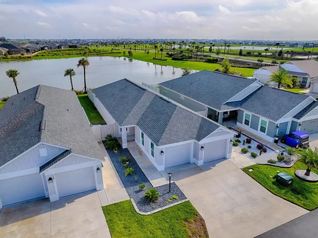 Front of home from drone view