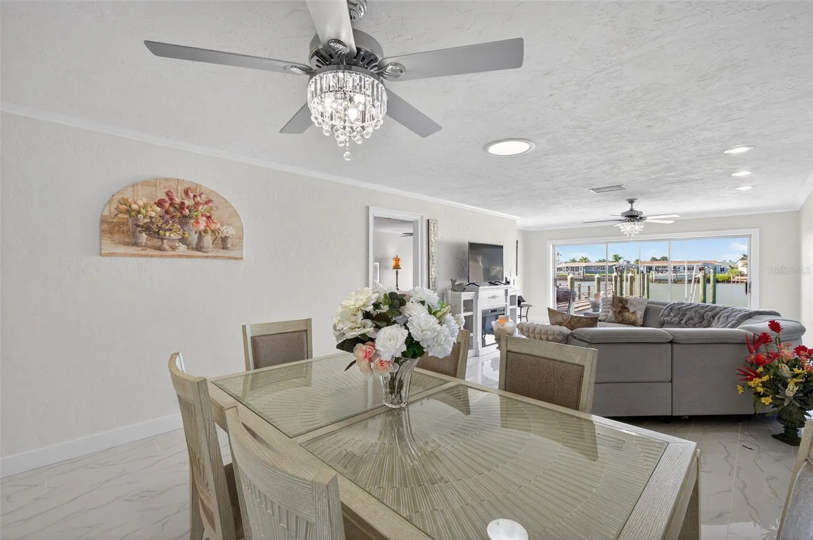 Dining Room opens to the Living Room
