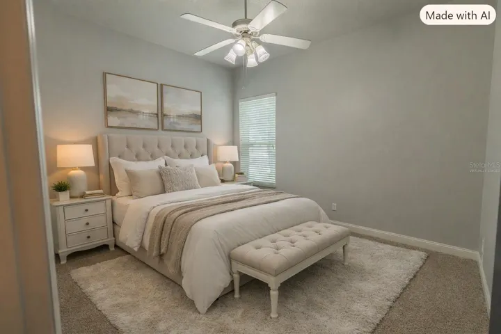 Virtually Staged Guest Bedroom 1