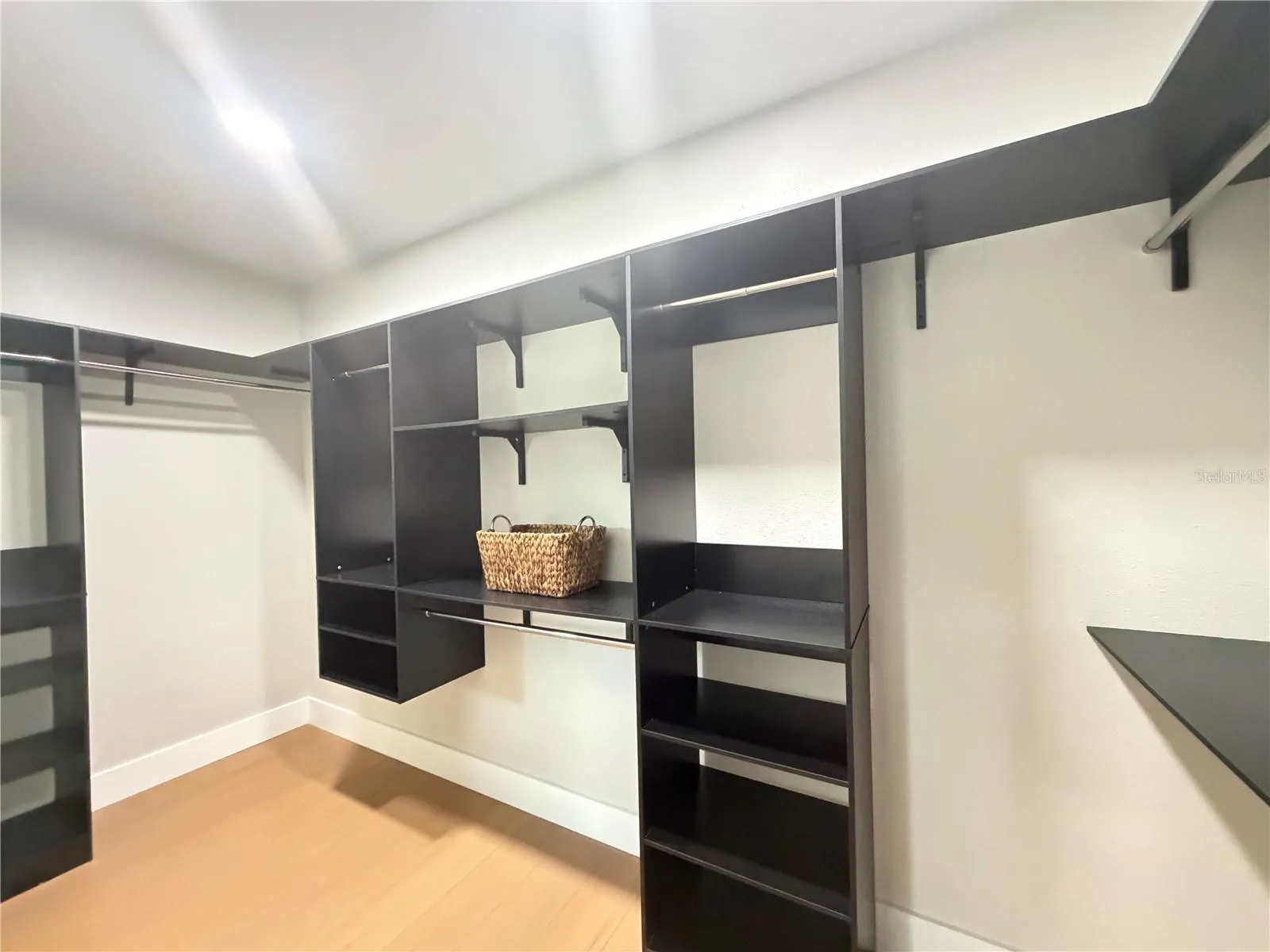 Built-in shelving in Primary Closet