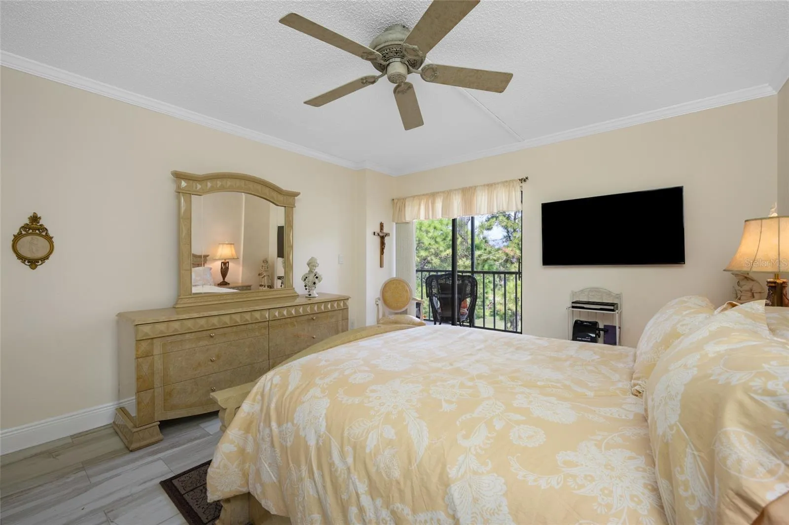 Primary Bedroom with Sliding Door Access to the Lanai
