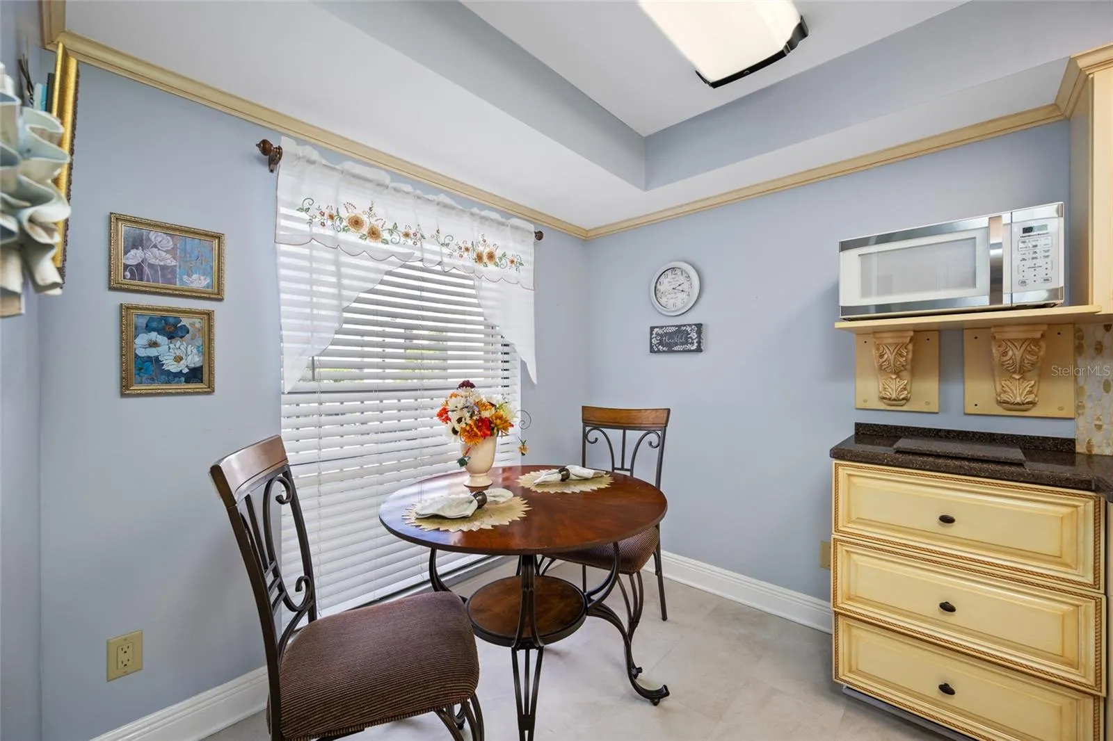 Eat-In space in kitchen offers additional dining space