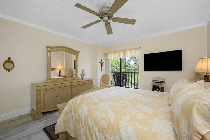 Primary Bedroom with Sliding Door Access to the Lanai