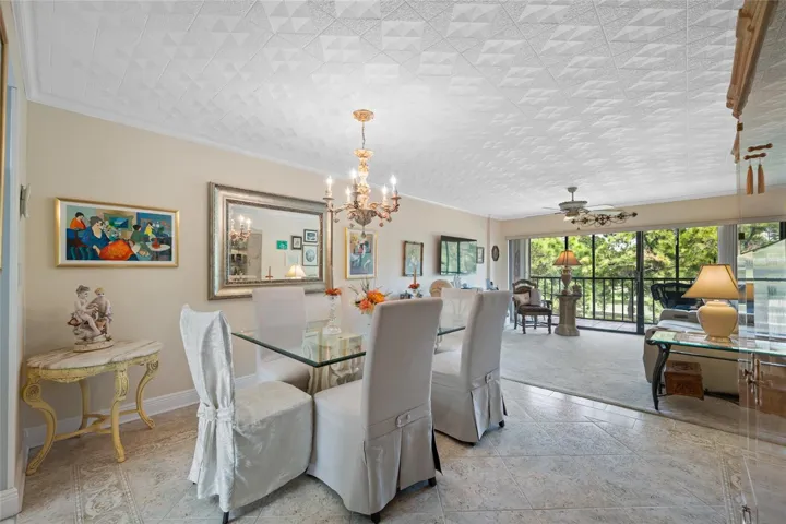 Living/Dining Room Combination, great for entertaining.