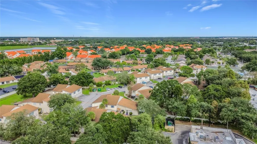 Wide aerial view of the community.